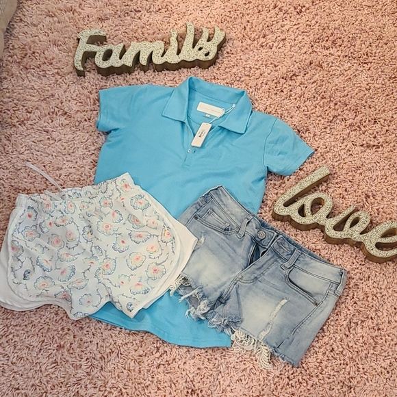 NWT small teal short sleeved polo shirt - Picture 5 of 6